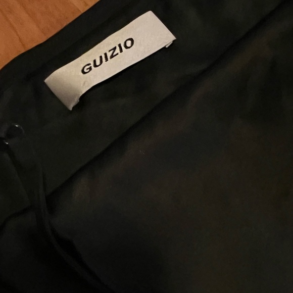 Size Large Danielle Guizio GUIZIO SSENSE Little Black Asymmetrical Voxel Dress - Picture 6 of 8